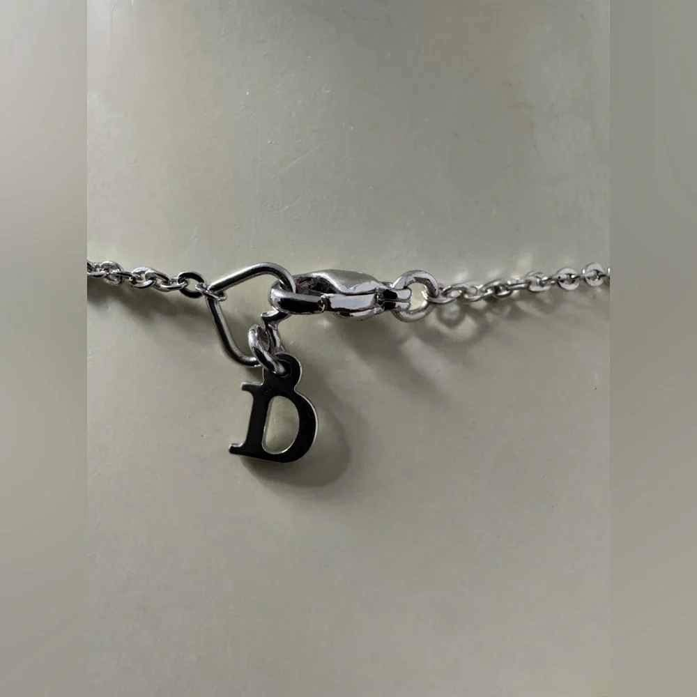 EUC Vintage Dior Silver Toned Necklace